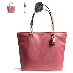 Coach Madison Leather Dusty Rose Shoulde Bag Purse